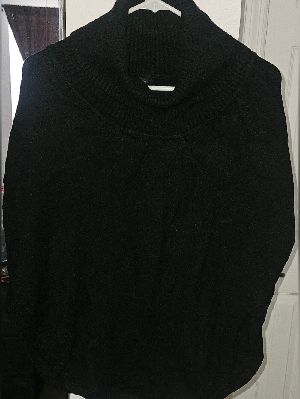 Sisters Black Turtleneck Cozy Knit Sweater
